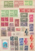 80 db román illetékbélyeg, hivatalos és portóbélyeg