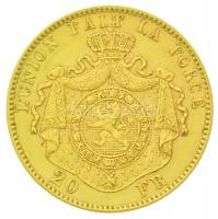 Belgium 1874. 20Fr Au "II. Lipót" (6.46g/0.900) T:2
Belgium 1874. 20 Francs Au "Leop...