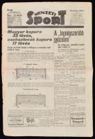 1936 Nemzeti Sport.  Kis szakadással,   pp.:8, 47x31cm