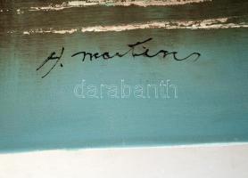 Martins jelzéssel: Alpesi táj. Olaj, vászon, 60×90 cm