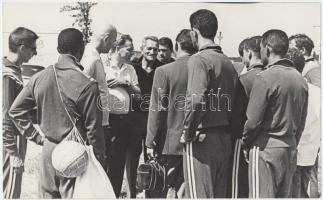 Vízipólósok, köztük LakyKároly és még sokan mások, fotó,  13x20cm