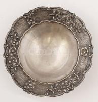 Ezüst (Ag.) tálka, jelzett (925), d:15 cm, m:4,5 cm, nettó: 99 g