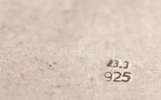 Ezüst (Ag.) tálka, jelzett (925), d:15 cm, m:4,5 cm, nettó: 99 g