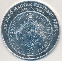 DN "A magyar nemzet pénzérméi - Az első magyar feliratú pénz 1848-1849" Ag emlékérem (10,3...