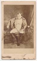cca 1862 I. Napoleon császár fénnyomat / cca 1862 Napoleon light engraving 9x11 cm