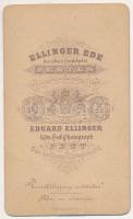 cca 1870 gr. Dessewfy Lajos (1824-1877) országgyűlési képviselő, miniszteri tanácsos. Ellinger Ede f...