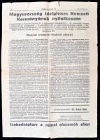 1944 Szabad Magyarország. Az Ideiglenes Nemzeti Kormány lapja. 1. évf. 1. sz., (dec. 25.), érdekes í...