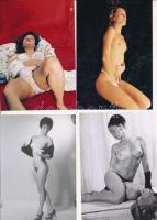 cca 1978 Bugyiban, melltartóban, vagy egy szál semmiben, 13 db korabeli, finoman erotikus negatívról...