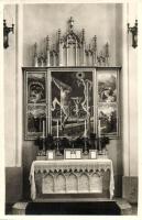 1941 Budapest, oltár, Dr. Zaymus Gyula plébánosnak címzett képeslap, photo (EK)