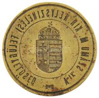 XIX. sz. vége: "V-ik számú m. kir. Helyszínelési Felügyelőség" pecsétnyomó / Crime Scene Investigator seal d:4 cm