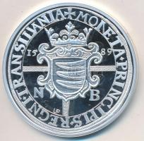 DN "Magyar tallérok utánveretben - Báthory Zsigmond tallérja 1589" Ag emlékérem tanúsítván...