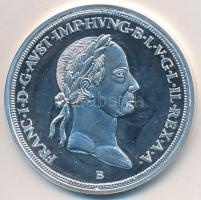 DN "Magyar tallérok utánveretben - I. Ferenc 1833" Ag emlékérem tanúsítvánnyal (20g/0.999/38,6mm) T:PP