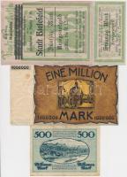 Németország / Weimari Köztársaság 1918-1923. 5db klf szükségpénz, közte Aachen, Benrath, Bielefeld T...
