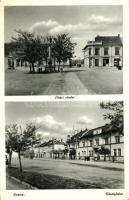Szenc, Főtér, községháza; Szolgay Lászlóné kiadása / main square, town hall