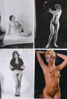 cca 1980 Véletlenszerű találkozások, 13 db korabeli, finoman erotikus negatívról készült modern nagyítás, 13x9 cm / 13 erotic photos, 13x9 cm
