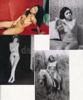 cca 1980 Véletlenszerű találkozások, 13 db korabeli, finoman erotikus negatívról készült modern nagy...