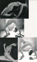 cca 1965 Hajlékony modellek, 4 db finoman erotikus fénykép, 9x12 cm és 9x14 cm / 4 erotic photos, 9x12-9x14 cm