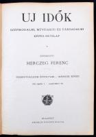 1912 Az Új Idők c. napilap teljes évfolyama, két félbőr kötésű könyvbe kötve, jó állapotban