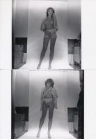 cca 1977 Privát vetkőző szám, 6 db korabeli, finoman erotikus negatívról készült modern nagyítás 13x...