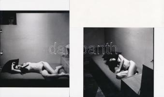 cca 1970 Depis hangulatban, 6 db korabeli, finoman erotikus negatívról készült modern nagyítás 13x18...