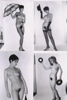 cca 1975 Heten voltak barátnők, 7 db korabeli, finoman erotikus negatívról készült modern nagyítás, 15x10 cm / 7 erotic photos, 15x10 cm