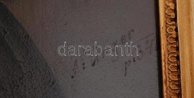 Unger jelzéssel: Idős hölgy portréja. Olaj, fa tábla, keretben, restaurált, 28×24 cm