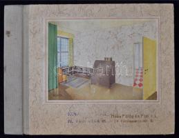 cca 1930 Norta, Haas Fülöp és Fiai r.t. tapéta katalógus. Jó állapotban, 18x24cm