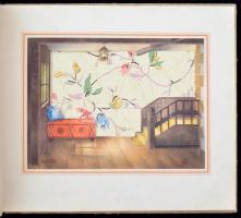 cca 1930 Norta, Haas Fülöp és Fiai r.t. tapéta katalógus. Jó állapotban, 18x24cm