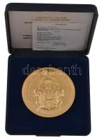 Lebó Ferenc (1960-) 1991. "Magyar Reformátusok II. Világtalálkozója" aranyozott piefort em...