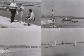 1968 Velencei-tó, fotós kirándulás,  Keveházi János felvételei, 17 db korabeli negatívról modern nagyítás, 10x15 cm