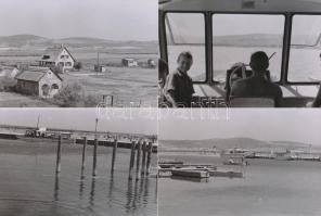 1968 Velencei-tó, fotós kirándulás,  Keveházi János felvételei, 17 db korabeli negatívról modern nag...