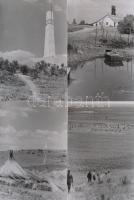 1968 Velencei-tó, fotós kirándulás,  Keveházi János felvételei, 17 db korabeli negatívról modern nag...