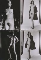 cca 1974 Fekete-fehér, igen-nem, 13 db korabeli, finoman erotikus negatívról készült modern nagyítás...