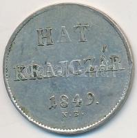 1849NB 6kr Ag T:2- Adamo B3