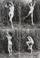 cca 1975 Az első nyaralás emlékére, 13 db korabeli, finoman erotikus negatívról készült modern nagyí...