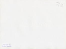 cca 1968 Budapest, Baross téri látomások, Karai Sándor 3 db pecséttel jelzett városképe, 24x18 cm