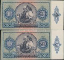 1941. 20P (2x) sorszámkövetők T:I