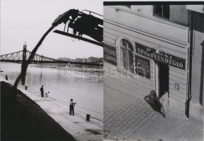 cca 1935 Budapesti életképek, 6 db korabeli negatív modern nagyítása, 13x18 cm és 10x15 cm közötti méretekben