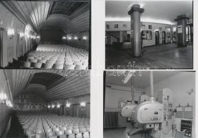 1973 Budapest, a Duna mozi külső-belső fényképei, 5 db korabeli professzionális negatív modern nagyítása 10x15 cm-es fotópapírra