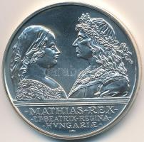 1990. 500Ft Ag "Mátyás király / Beatrix" T:BU  Adamo EM113