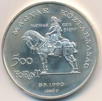 1990. 500Ft Ag "Mátyás király / Beatrix" T:BU 
Adamo EM113