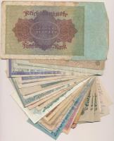 30db-os vegyes külföldi bankjegy tétel, közte Ausztria, Csehszlovákia, Románia, Weimari Köztársaság ...