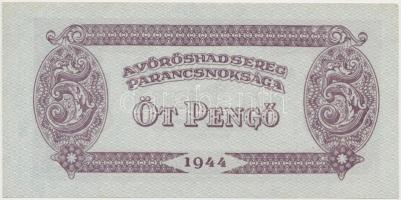1944. 5P "A Vörös Hadsereg Parancsnoksága" T:I,I-