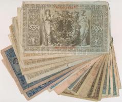 Német Birodalom 1908-1917. 20db-os vegyes bankjegy tétel T:vegyes 
German Empire 1908-1917. 20pcs o...