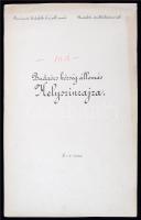 Budaörs község állomás Helyszínrajza, 1:1000, 34x42cm
