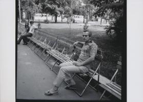 cca 1965 Latinovits Zoltán (1931-1976) Kossuth-díjas színész Szegeden, Kotnyek Antal (1921-1990) fot...