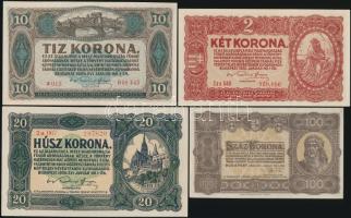 1920. 2K + 10K + 20K + 1923. 100K T:I,I- hajtatlanok