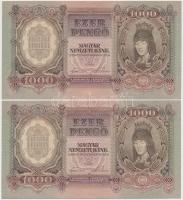 1943. 1000P (2x) közeli sorszámúak T:I,I-