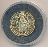 DN "Magyar aranypénzek utánveretben - Hunyadi János kormányzói aranyforint" aranyozott Ag emlékérem (5.5g/0.999/25mm) T:PP Tanúsítvánnyal