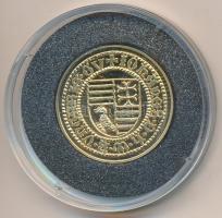 DN "Magyar aranypénzek utánveretben - Hunyadi János kormányzói aranyforint" aranyozott Ag ...